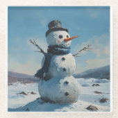 クリスマス・コースター、おもしろいクール、トレンディー ガラスコースター (正面)