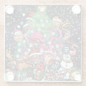 クリスマス・コースター ガラスコースター (裏面)