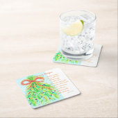 クリスマス・コースター スクエアペーパーコースター (インサイチュ)