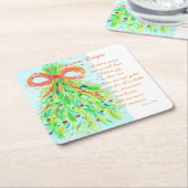 クリスマス・コースター スクエアペーパーコースター (アングル)