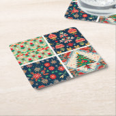 クリスマス・コースター スクエアペーパーコースター (アングル)