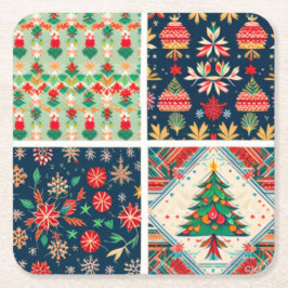 クリスマス・コースター スクエアペーパーコースター