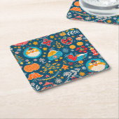 クリスマス・コースター スクエアペーパーコースター (アングル)