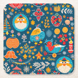 クリスマス・コースター スクエアペーパーコースター