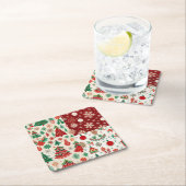クリスマス・コースター スクエアペーパーコースター (インサイチュ)