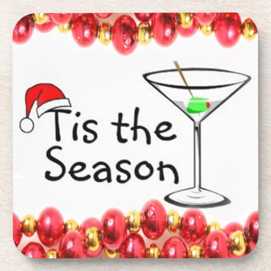 クリスマス コースター 6個セット (正面)