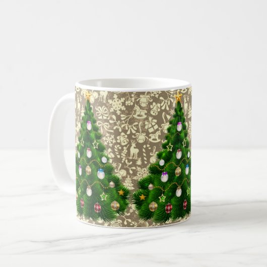クリスマス コーヒーマグカップ (正面左)