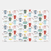 クリスマス・コーヒー・カップ・オブ・コージー ラッピングペーパーシート (正面)