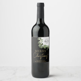 クリスマス コーポレートロゴ リース ホリデー ワインラベル