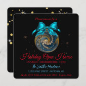 クリスマス コーポレート ブルー オーナメント 雪の結晶 (正面/裏面)