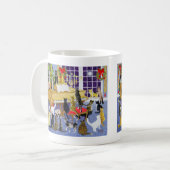 クリスマス·コーラス コーヒーマグカップ (正面左)