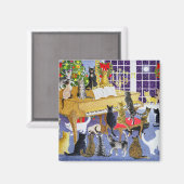 クリスマス・コーラス マグネット (正面/裏面)