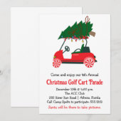 クリスマス ゴルフカートパレード ご招待 招待状 (正面/裏面)