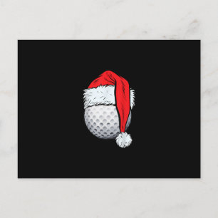 クリスマス ゴルフボール サンタ ティー ハット 面白い スポーツ クリスマス ポストカード