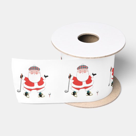 クリスマス ゴルフ ギフト サテンリボン (リール)