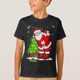クリスマス ゴルフ サンタ ゴルファー Xmas 楽しい クリスマス ギフト Tシャツ