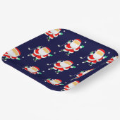 クリスマス ゴルフ ホリデー パーティー 紙皿 (傾斜あり)