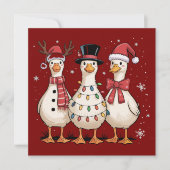 クリスマス ゴース サンタ シリー キュート スノーマン クリスマス (正面)