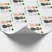 クリスマス・ゴールデンドゥードルズ  ラッピングペーパー (角)