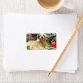 クリスマス – ゴールデンレトリバー – コナー ラベル (インサイチュ)