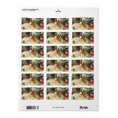 クリスマス – ゴールデンレトリバー – コナー ラベル (フルシート)