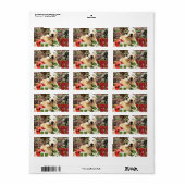 クリスマス – ゴールデンレトリバー – ハドソン ラベル (フルシート)