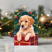クリスマス ゴールデンレトリバー 子犬 プレゼント