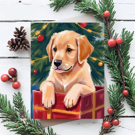 クリスマス ゴールデンレトリバー 子犬 プレゼント