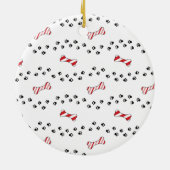 クリスマス ゴールデン レトリバー 犬 カスタム ペット フォト セラミックオーナメント (裏面)