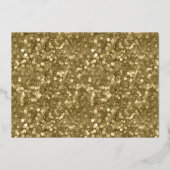 クリスマス | ゴールドグリッツ写真オーバーレイ 箔シーズンカード (裏面)