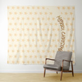 クリスマス ゴールドスター 背景 タペストリー (インサイチュ(横))