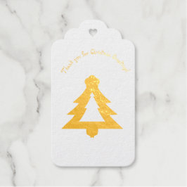 クリスマス ゴールド箔 ギフトタグ