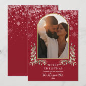 クリスマス ゴールド アーチ フォト フラワーリー グリーン (正面/裏面)