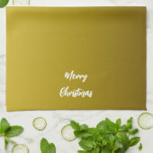 クリスマス ゴールド キッチンタオル (折り畳み)