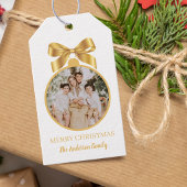 クリスマス ゴールド 写真 オーナメント ギフトタグ