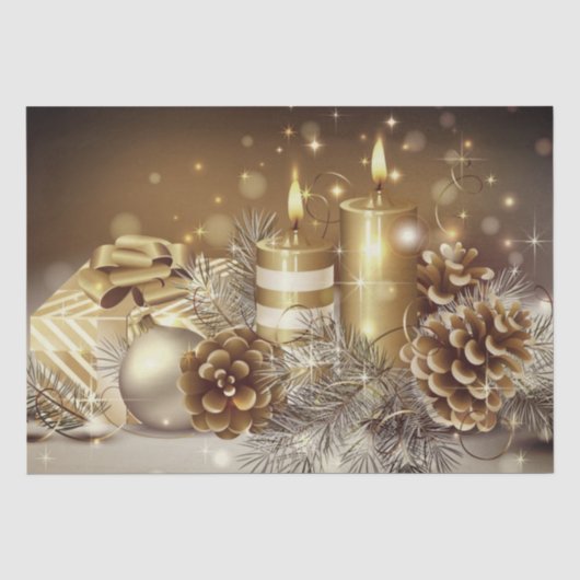 クリスマス ゴールド 薄葉紙 (正面)