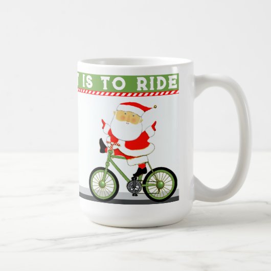クリスマス サイクリング ホリデー コーヒーマグカップ (右)