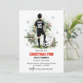 クリスマス サッカー お誕生日会 男子 招待状 (スタンド正面)