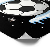 クリスマス サッカー トナカイ ポスター (角)