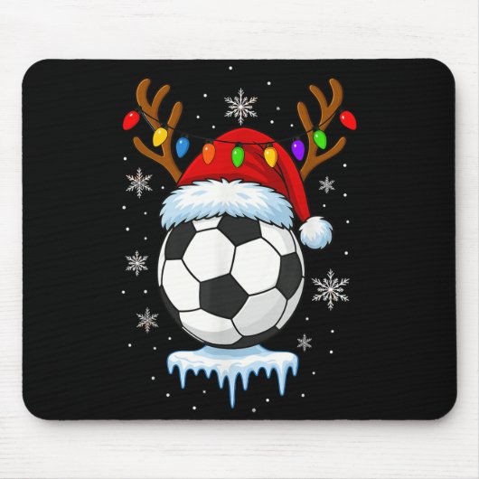 クリスマス サッカー トナカイ マウスパッド (正面)