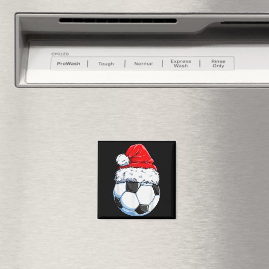 クリスマス サッカー ボール サンタ ハット 面白い Srts クリスマス ボ マグネット (インサイチュ (食洗機))
