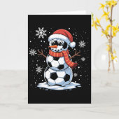 クリスマス サッカー 雪だるま クリスマス 女性 男性 子供用 カード (黄色い花)
