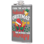 クリスマス・サンで夫と過おもしろいごす フラスク (左)