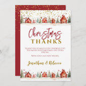 クリスマス サンキューカード (正面/裏面)