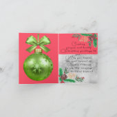 クリスマス サンキューカード (内部)