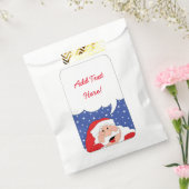 クリスマス・サンタがパーソナライズされた好意バッグ フェイバーバッグ (封をした状態)