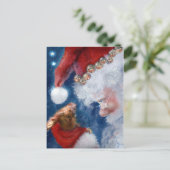 クリスマス・サンタが動物を愛する シーズンポストカード (スタンド正面)