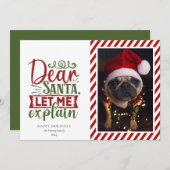 クリスマス サンタさんへの手紙 (正面/裏面)