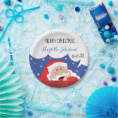 クリスマス・サンタさん ペーパープレート (パーティー)