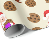 クリスマス サンタとクッキー ラッピングペーパー (ロールコーナー)